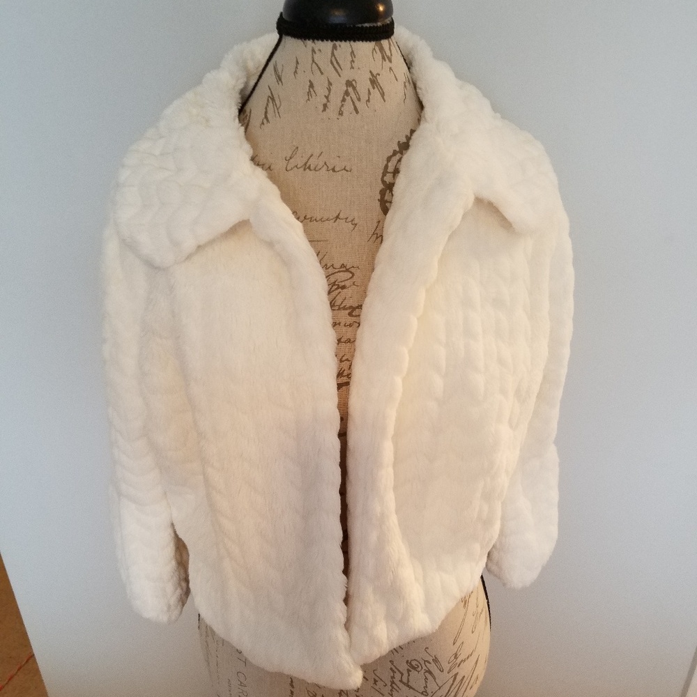 Faux Fur white jacket